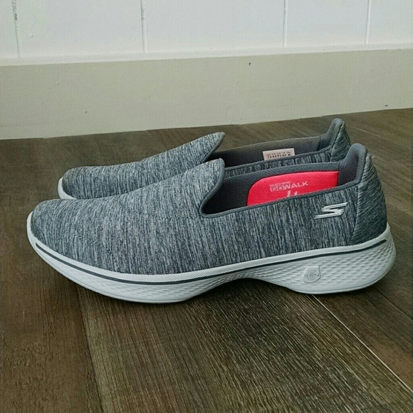 skechers go walk 4 womens silver